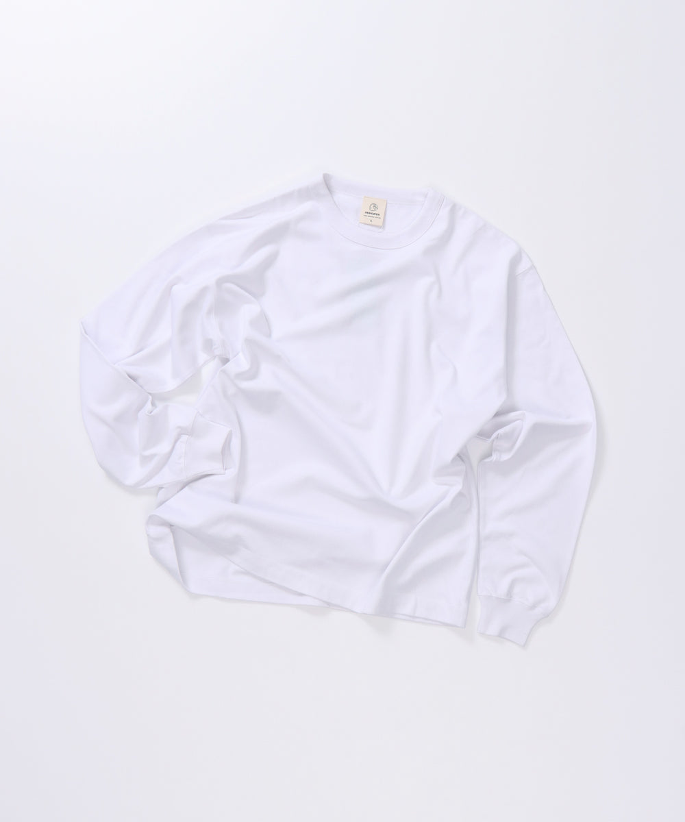 Unisex] SOLIL HEAVY L/S T-Shirts (White) – DEDICATED JP