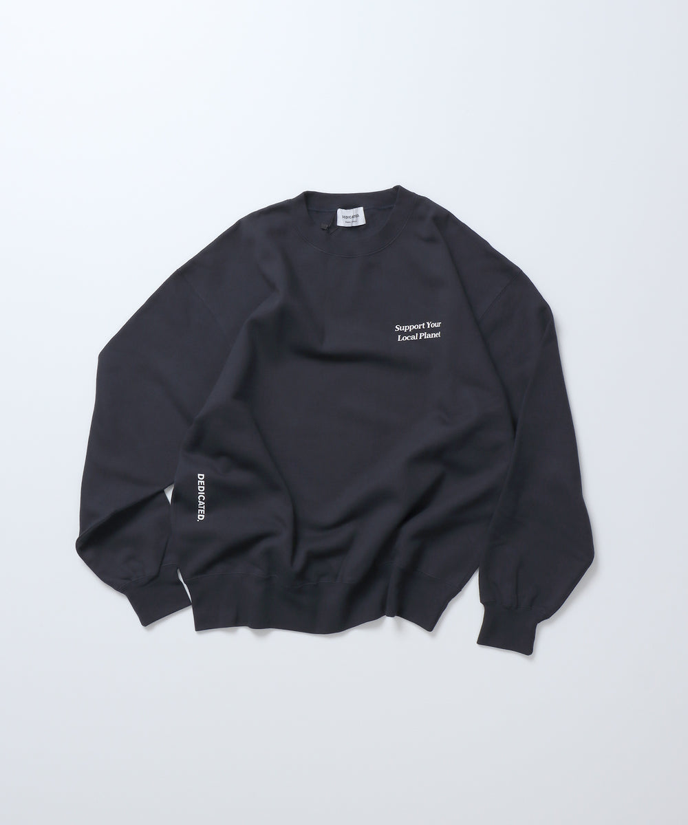 Unisex] SYLP Sweatshirt (Ink Black) | オーガニックコットン