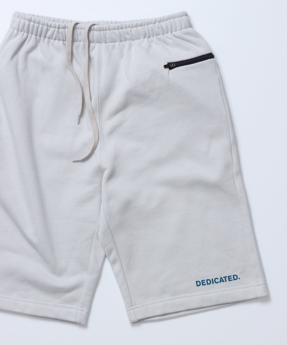 Unisex] Packable Sweat Shorts (Taupe) | オーガニックコットン