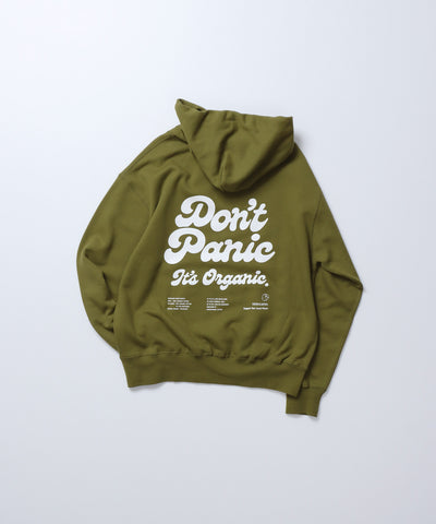 [Unisex] DON’T PANIC Hoodie (Green Tea) | オーガニックコットンパーカー