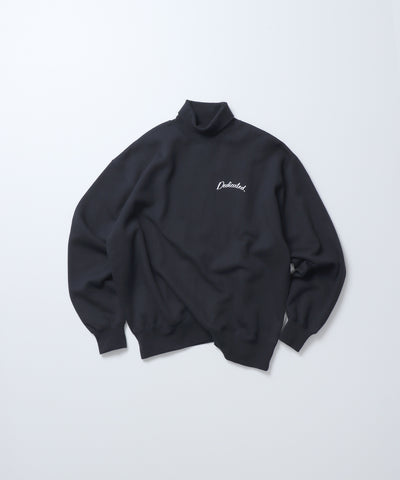 [Unisex] Hi-Neck Sweatshirts (Ink Black) | オーガニックコットンハイネックスウェット